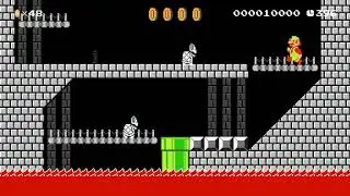 Wendy's Lava Castle by [AM] Joni 🍄 Super Mario Maker 2 #adh 😶 No Commentary