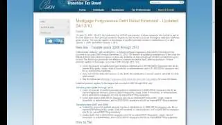 Mortgage Debt Relief 2013- Yes and No