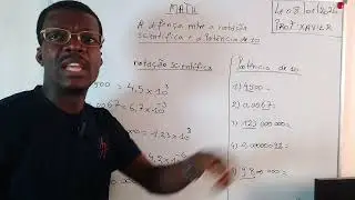 A diferença entre a notação scientífica e potência de 10.