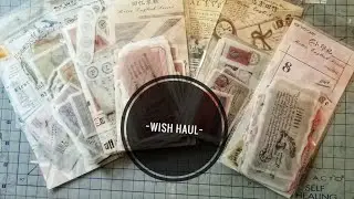 ~WISH Craft Haul, Deco Stickers Video 1~