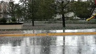 Tormenta de Granizo - Hail Storm 2022-04-24. Ramos Arizpe, Coahuila, Mexico.