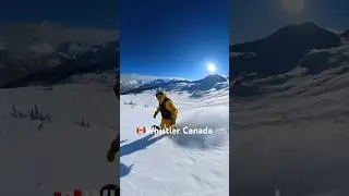 🇨🇦Conditions at Whistler Canada 2024 #shorts #powderday #whistler #snowboarding #skiing
