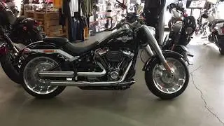 Harley-Davidson Fat Boy S with Vance and Hines with Eliminator 300 slip on exhaust