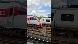 LNER azuma class 801 passing through Hitchin Station