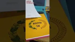 Lihat Ukuran Nota Kertas NCR f4 Jadi Dua Nota Saja #Shorts