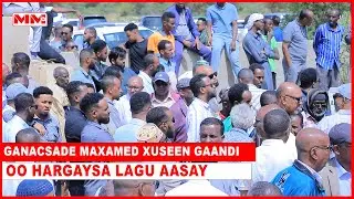Boqolaal dadwayne ah oo ka qayb galay aaska ganacsade Maxamed Xuseen Gaandi oo Hargaysa lagu aasay