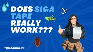 FOUNDATION SEALING W/ SIGA TAPE!! DOES IT WORK??? #Dozabuilds