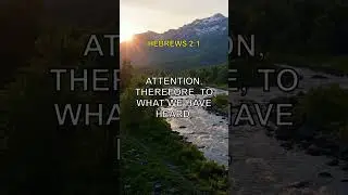 The Daily Holy Word - #Hebrews 2:1 #hebres21 #godsword #motivation #sacredscriptures