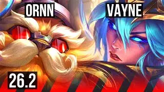 ORNN vs VAYNE (TOP) | EUNE Challenger | 26.2