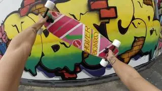 hoverboard longboard at skatepark 2