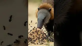Amazing Anteater: Nature&rsquo;s Insect Vacuum! 🐜 #shorts  #animals   #anteater  #insecteaters  #animals