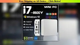 2026 New Mini PC Windows 10 Intel Core i7 8500Y Portable Pc Mini Computer 12GB DDR3 1TB 2TB SSD