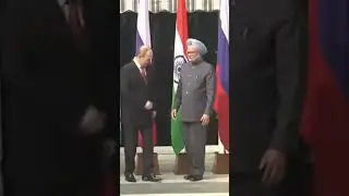 👑Vladimir Putin and Dr.Manmohan singh 🥰😍🤩💝🇮🇳🤝🇷🇺. #india #russia #putin #shorts