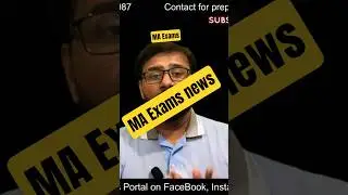 MA Private Exam Update 2025 Punjab University #education #foryou #trend #shorts