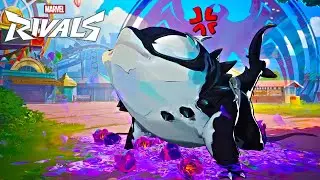 Marvel Rivals - ALL Emotes as Symbiote Jeff the Land Shark (4K)