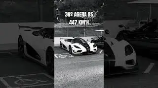 Os 3 carros mais r&aacute;pido do mundo😍#hypercar #viralshort #carros #koenigsegg #agerars #bolide #fy #fyp