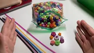 Plastic straw star tutorial