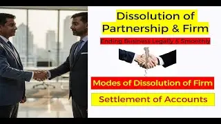 Dissolution of Partnership Firm | Settlement of Accounts Sec 48 | Rights & Public Notice