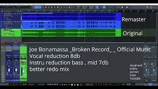 Joe Bonamassa _Broken Record  Official Music   (original vs remaster )