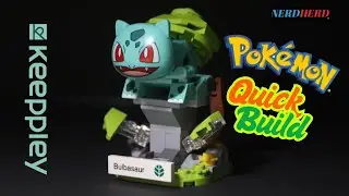 Bulbasaur keeppley blocks miniature quickbuild (#nerdherd plays) #pokemon #toys #keeppley