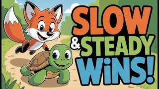 Fox & Turtle Learn Patience 🐢🦊 | Slow and Steady Wins! | Kids Story Time