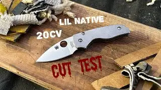 Тест на порезы: Spyderco Lil Native в 20CV!
