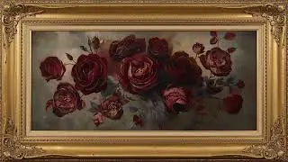 Elegant Classical Painting Ambience | Vintage Roses Art | Relaxing Background (2 Hours)