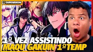 PRIMEIRA VEZ ASSISTINDO MAOU GAKUIN | EPS 01 A 13 REACT!!