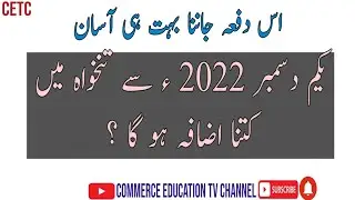 Annual Increment 2022 - Net Increase in Pay