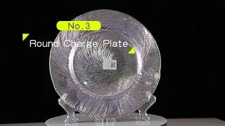 Heavyweight Clear Glass Charger Dinner Plate Elegant Wedding Serve Ware Charger Plates
