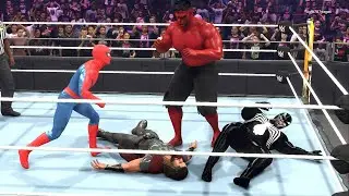 222. spider man vs redhulk venom superhero wwe,Best Marvel's Avengers Tag Teams | Elimination Match