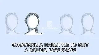 Choosing a hair style to suit a round face shape