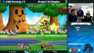 CMU Weekly #7 Project M Singles - Rex (Wario/Samus) vs. L-Army (Luigi)