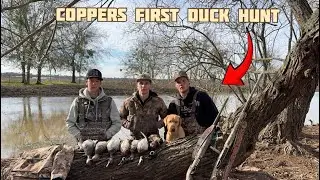 Taking our lab puppy DUCK HUNTING for the first time!! (With no prior training)
