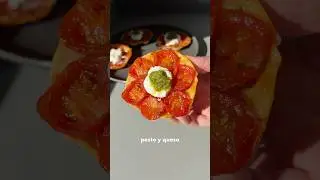 MINI TARTAS TAT&Iacute;N DE TOMATE EXPRESS 🤤 #recetasfaciles