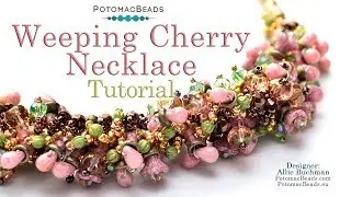 Weeping Cherry Necklace - DIY Jewelry Making Tutorial by PotomacBeads