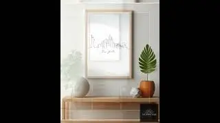 New York City Skyline Line Art Print, Minimalist Digital Wall Art, NYC Home Decor, Modern Urban I...