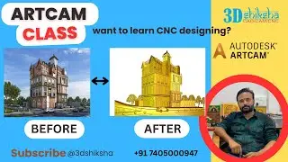 ArtCAM 2018 Tutorial: CNC Router par 3D Design Kaise Banayein? #artcamhindi #artcamtutorial 