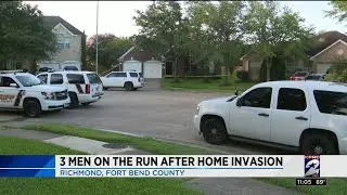 3 men on the run after home invasion
