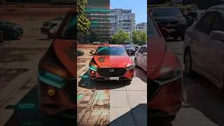 Mazda 3 transformation into cyberpunk