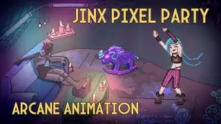 Jinx in her Hideout but it's a Pixel Art Game | Arcane Animation
