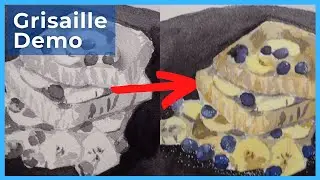 Grisaille Watercolor Demo By Kimberly Ferguson
