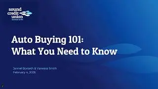 CFW | Auto Buying 101: What You Need to Know | Winter 2026 Series