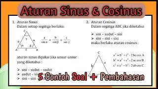 ATURAN SINUS DAN COSINUS DALAM SEGITIGA - TRIGONOMETRI DASAR