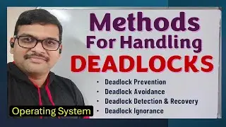 Methods for Handling Deadlocks || Handling Deadlocks || Operating Systems