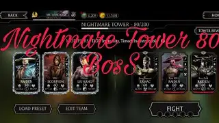 Mk Mobile: Nightmare Tower Boss 80 🔥🔥