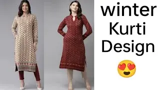 Kurti Designs 2021 For Winter|Winter Special Kurti Designs|Winter Kurti Haul| Kurti For Winter Wear