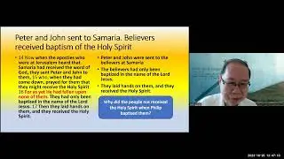 In the midst of Persecution Acts Chapter 8 October 2023, ELSPA