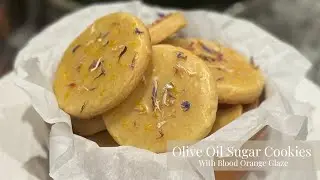 Olive Oil Sugar Cookies with Blood Orange Glaze 🍪 | Slow Baking + Cozy Kitchen Days
