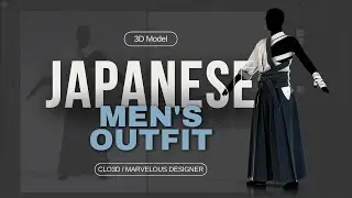 Modeling a Japanese Men's Outfit in Clo3D | Samurai Clothing Tutorial